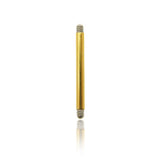 Piercing barre droite plaqué or (1,6mm)