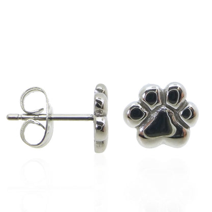 Boucle d'oreille patte de chat en acier chirurgical