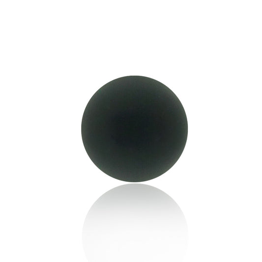 Boule vissable brillante en acier chirurgical noir anodisé
