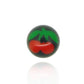 Piercing boule acrylique motif cerises