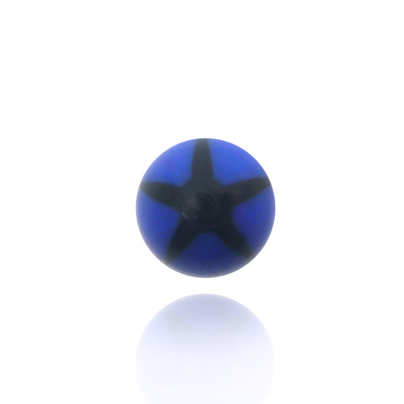 Piercing boule acrylique étoile