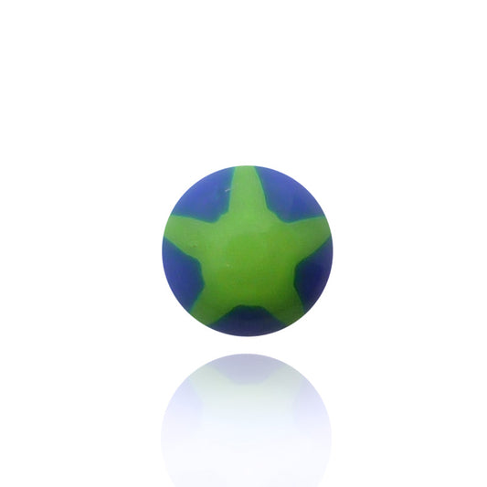Piercing boule acrylique étoile