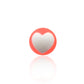 Piercing boule coeur acrylique