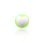 Piercing boule coeur acrylique