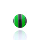 Piercing boule noire rayée
