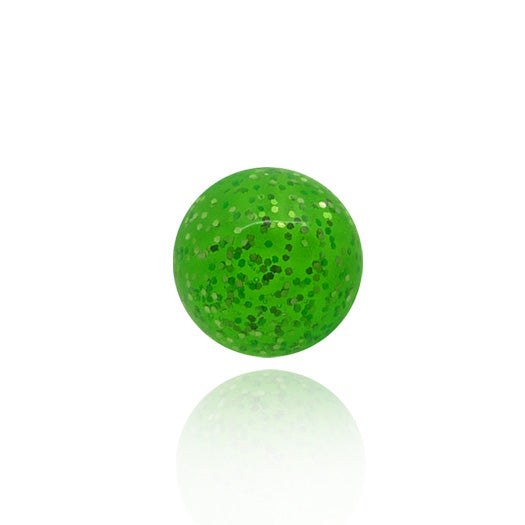 Piercing boule acrylique avec paillettes