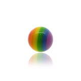 Piercing boule rayée en acrylique