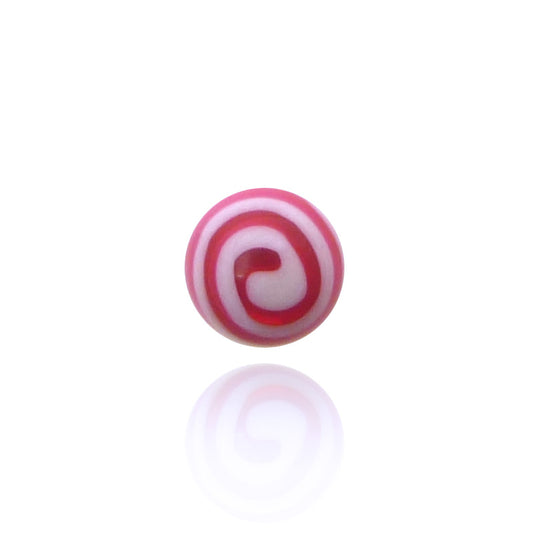 Piercing boule acrylique fuchsia