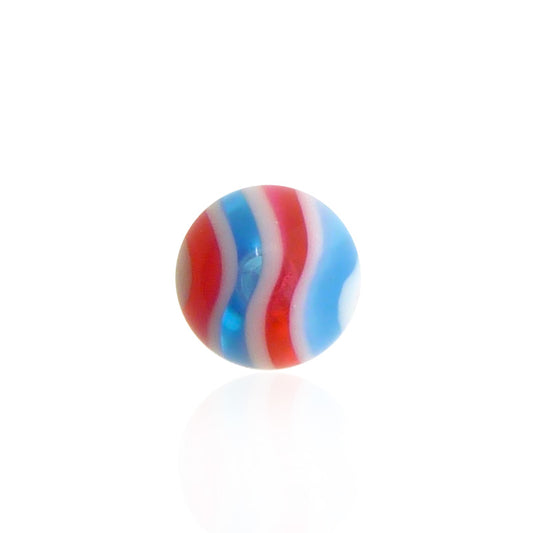 Boule de piercing acrylique zig-zag