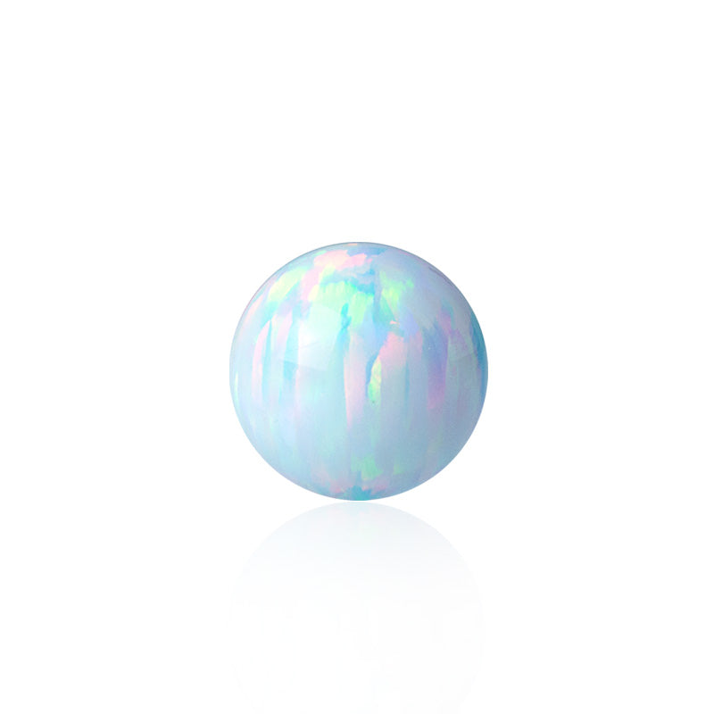 Boule de piercing opale synthétique