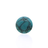 Boule de piercing turquoise synthétique