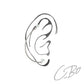 Piercing chaine oreille