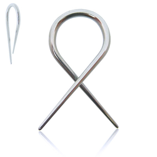 Piercing ecarteur oreille en acier chirurgical