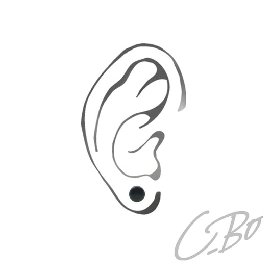 Piercing faux plug en bois exotique sombre