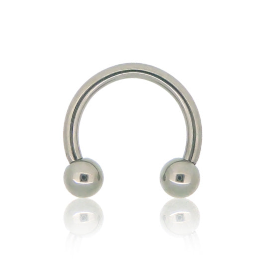 Fer à Cheval Titane Avec Boules Vis Interne - Bijou Piercing Grade 23 Léger Et Hypoallergénique