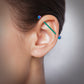 Piercing industriel oreille acier anodisé