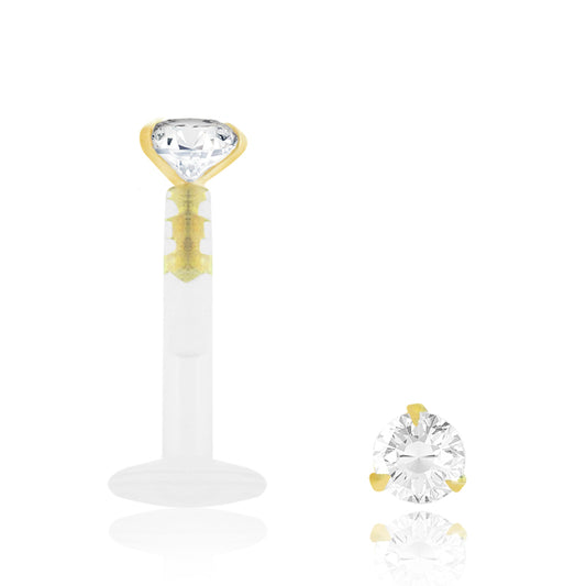 Piercing or jaune diamant 0,014 carats