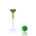 Piercing Nez émeraude - Bijou Délicat Pour Femme - Personnalisable - Fabriqué En France - Matériaux Hypoallergéniques - 12