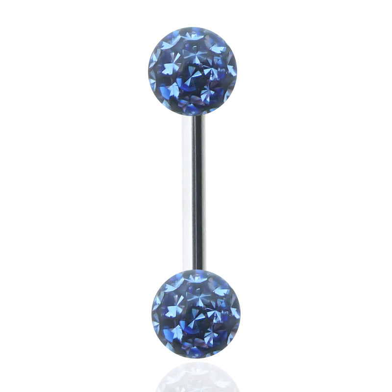 Piercing Langue Crystal Strass Coeur Noir sur VotrePiercing Piercing Langue Crystal Strass Coeur Noir sur VotrePiercing