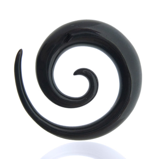 Piercing écarteur spirale corne buffle