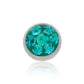 Piercing micro-dermal acier avec cristaux