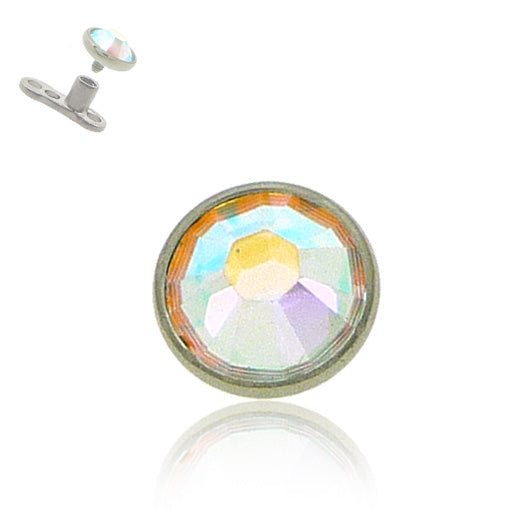 Piercing Titanio Ancre Dermale Titane Disque Or Rose Cristal 4mm Piercing Titanio Ancre Dermale Titane Disque Or Rose Cristal 4mm