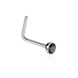 Piercing de nez en acier chirurgical avec strass