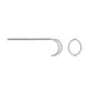 Piercing de nez en argent effet double anneau