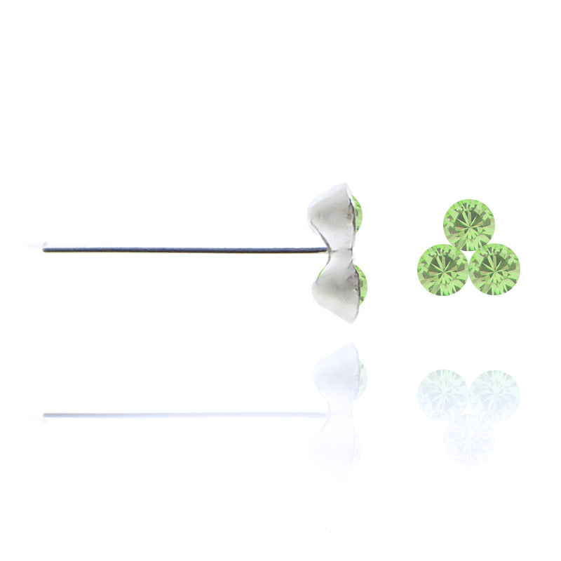 Piercing de nez en argent 925%-courbé avec un cristal turquoise - Evy's Secrets Piercing de nez en argent 925%-courbé avec un cristal turquoise - Evy's Secrets