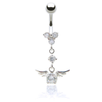 Piercing nombril pendentif acier chirurgical