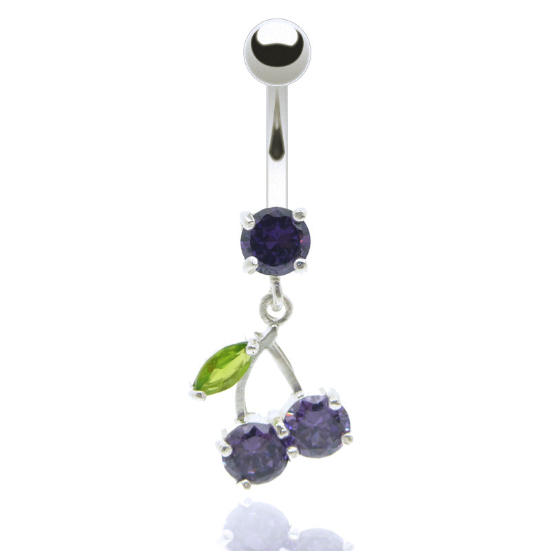 Bijou Piercing Nombril En Acier Inoxydable Avec Strass - 14.5x10.3cm - Élégant Et Hypoallergénique