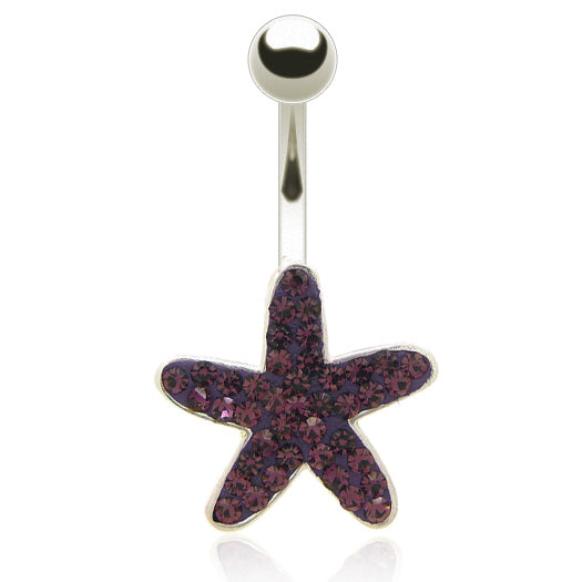Piercing nombril étoile de mer
