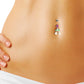 Piercing nombril pendentif cerises nacrées