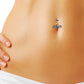 Piercing de nombril en acier avec logo love