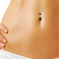 Piercing nombril titane noir