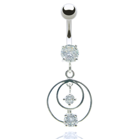 Piercing de nombril pendentif anneaux