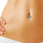 Bijou piercing nombril pendentif papillon
