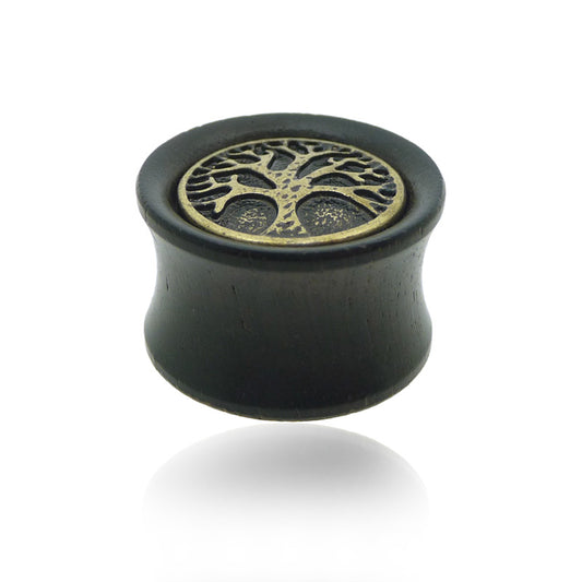 Plug en bois d'ébène avec arbre