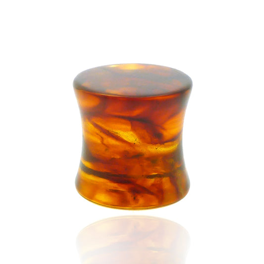 Piercing plug ambre