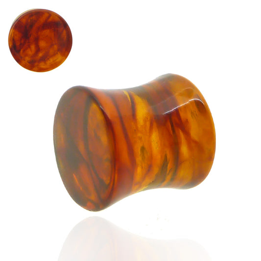 Piercing plug ambre