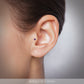 Piercing à clipser en argent violet