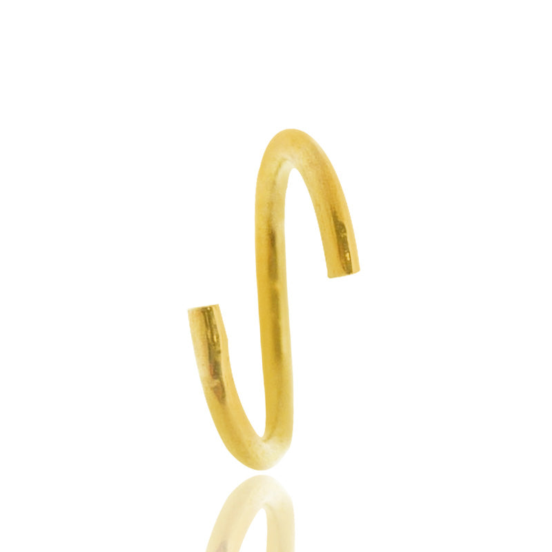 Piercing anneau fin en or jaune