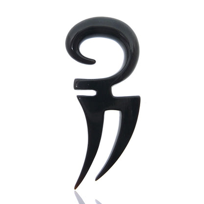 Piercing oreille écarteur corne buffle naturelle