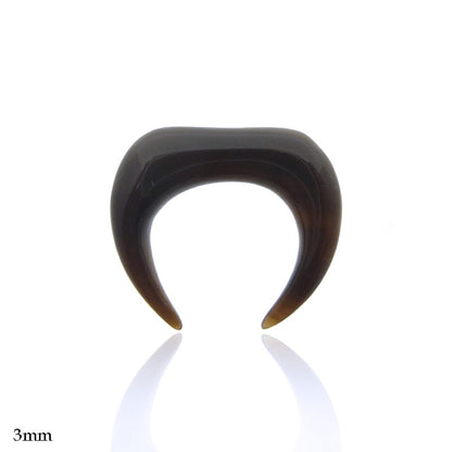 Piercing oreille ecarteur en corne de buffle
